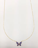 Gargantilla Mariposa Morada