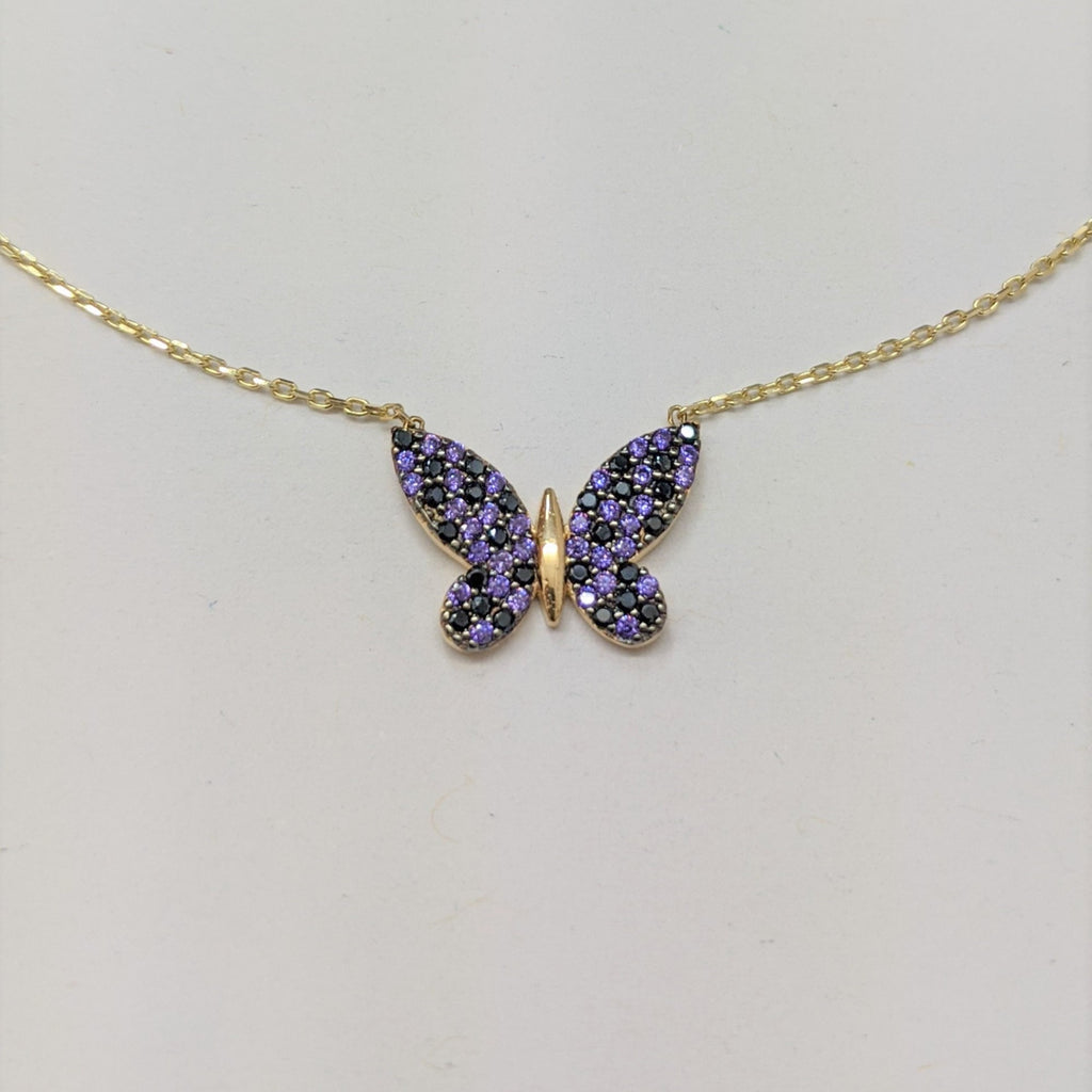 Gargantilla Mariposa Morada