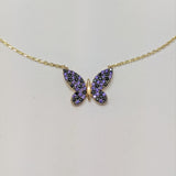 Gargantilla Mariposa Morada